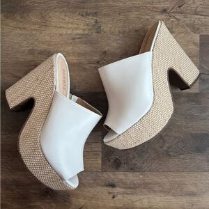 Schutz Woven Wedge Heels size 10